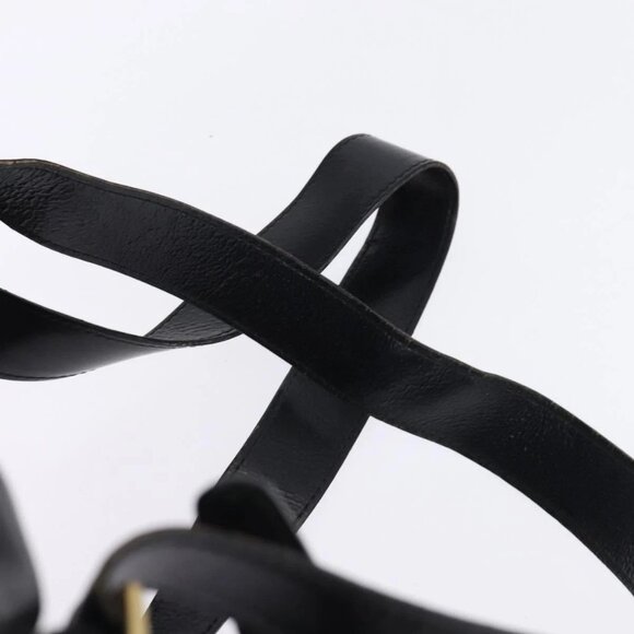 GUCCI Bamboo Backpack Leather Navy Gold 003 2058 0016 Auth gh884 - Picture 13 of 16